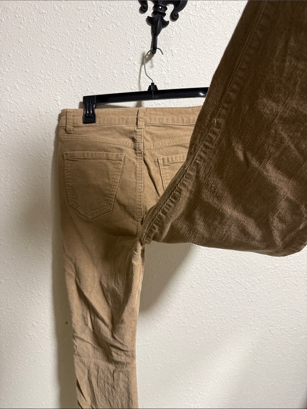 Blue Spice Tan Corduroy High Waist Flare Pants Size 13 Camel Brown Stretch Boho - Picture 11 of 11